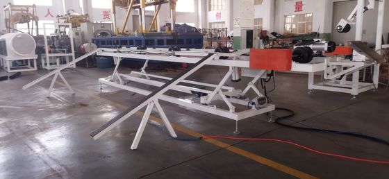 63mm Min Pipe Diameter Double Wall Corrugated Pipe Extrusion Line with HV>940 Barrel Hardness and PLC Control System