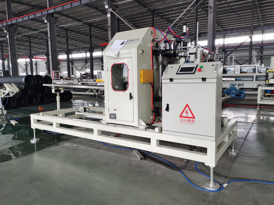 Single Screw Double Wall Pipe Extrusion Line By Siemens For Smooth Extruding Process