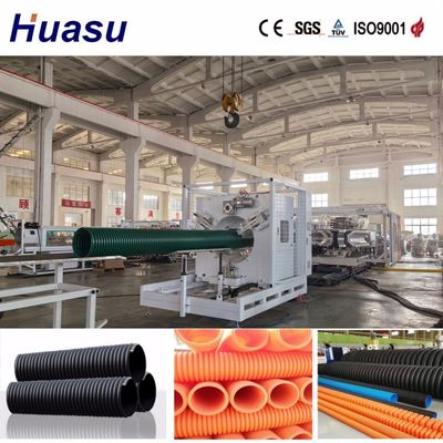 High Capacity 60-2000kg/h Plastic Pipe Extrusion Line with 38CrMoAlA Extruder Material for 32-1600mm Pipe Diameter