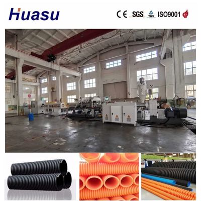 Energy Saving PVC/PE/MPP/PA/HDPE Single Wall Corrugated Pipe Extrusion Line with PLC Control and Remote Operation