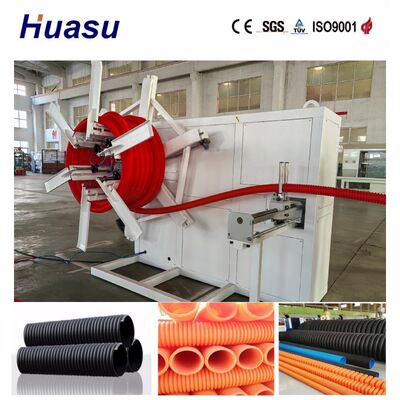 Automatic Single Wall Corrugated Pipe Extrusion Line with PLC Control Touch Screen for High Productivity and Energy Saving