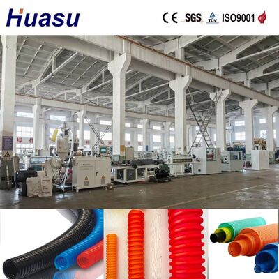 High Automation Double Wall Corrugated Pipe Extrusion Machine with PLC Control and 32mm-1600mm Pipe ID for Cable Protection