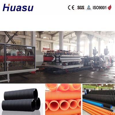 Automatic Double Wall Corrugated Pipe Extrusion Line with 32mm-1600mm Inner Diameter, Siemens PLC Control, and 100-1000 Kg/h Production Capacity
