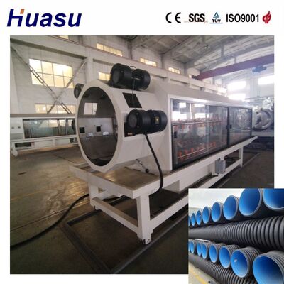 Pipe Diameter 32-1600mm Double Wall Corrugated Pipe Extrusion Line Designed to Manufacture Underground Sewage Pipe with and Process
