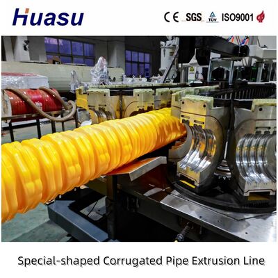 Custom Shape Plastic Corrugated Drain Pipe Engineering Buried Plastic Pipeline