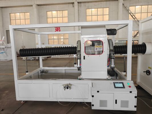 Competitive Corrugated Pipe Extrusion Line Using Single Screw Extruder Optimized for Producing Various Types of Corrugated Pipes