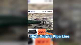 PVC Double Wall Pipe Extrusion High Output
