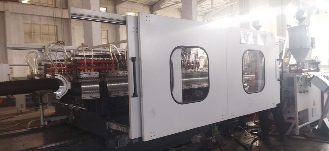 Линия экструзии гофрированной трубы с двойными стенками с водяным или воздушным охлаждением, с основными электрическими компонентами Siemens и твердостью ствола HV>940
