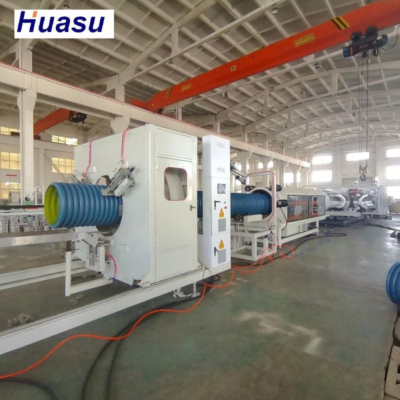 Siemens Electric Element Horizontal Corrugator Double Wall Corrugated Pipe Extrusion Line с производительностью 60-2000 кг/ч