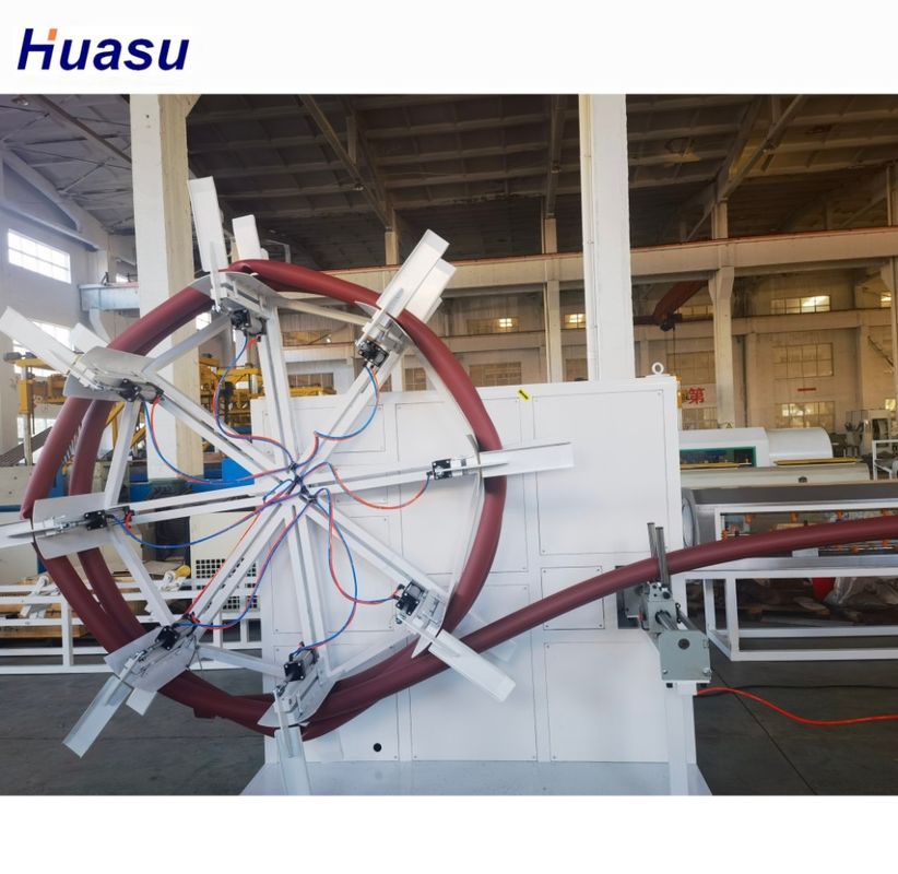 Машина для экструзионной линии труб HDPE с двигателем WEG Siemens Beide Motor для выбора материалов обработки PE PP HDPE PVC