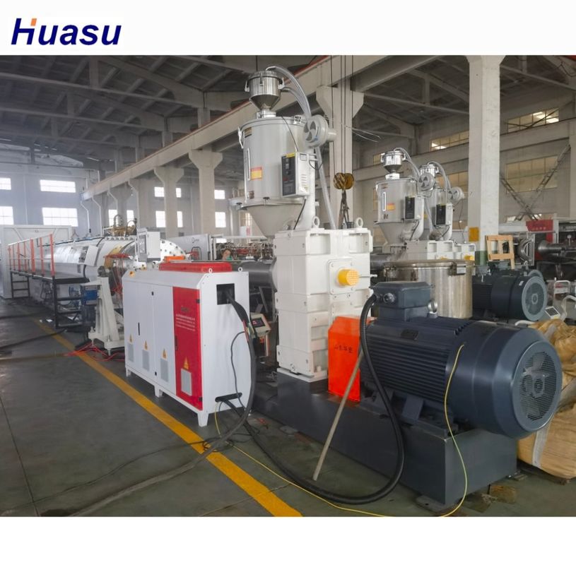 Siemens Electric Parts HDPE Solid Wall Pipe Extrusion Machine для высокоточного производства