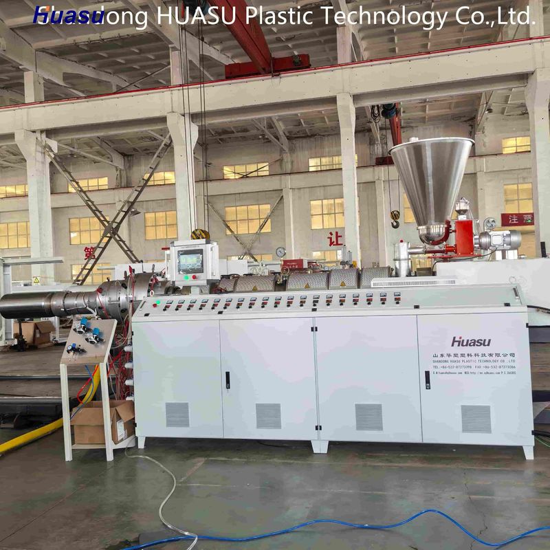 Настраиваемая производственная линия гофрированных труб из ПВХ с двойными стенками, диаметром труб 32-1600 мм и производительностью 500-2000 кг/ч