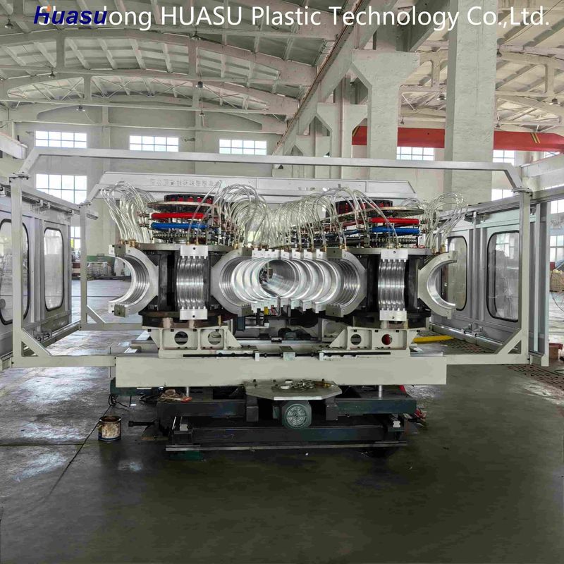 Станок для производства двухслойных гофрированных труб 32-800 мм с производительностью 500-2000 кг/ч и системой Siemens PLC