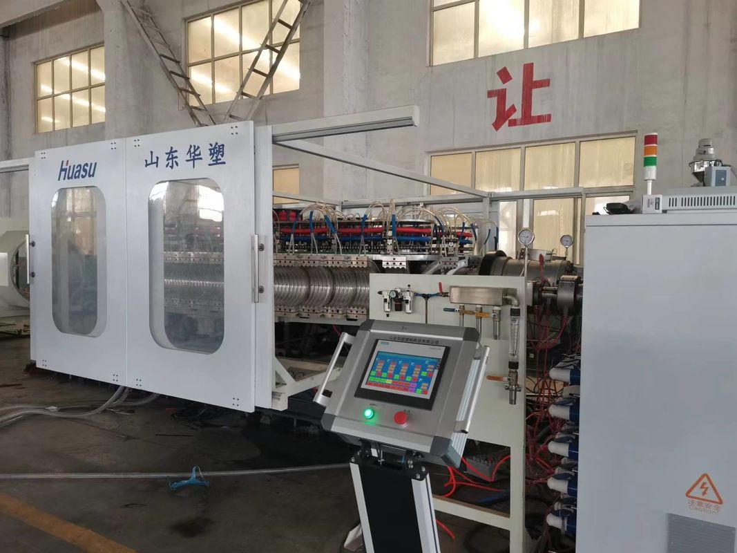 Производственная машина Siemens PLC-управляемая линия экструзии гофрированных труб с глубиной нитрирования 0,4-0,7 мм