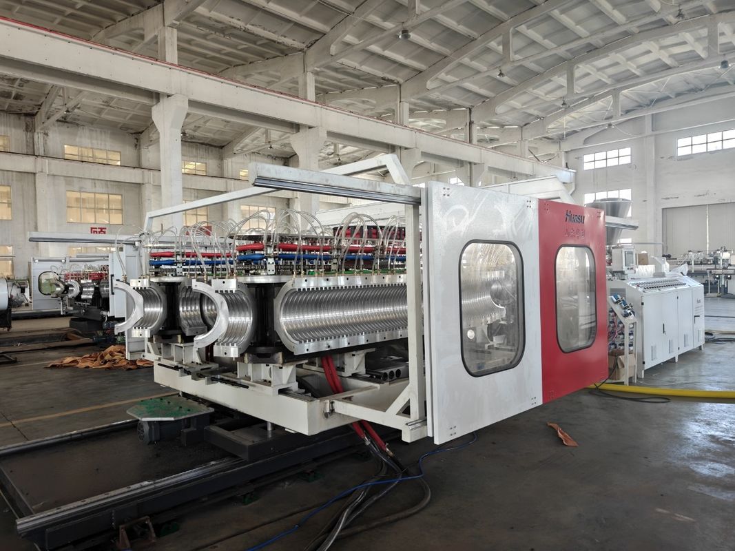 Линия экструзирования труб из ПВХ из ПЭ из ПП с коническим экструзером с двумя винтами и контролем температуры воды из переработки