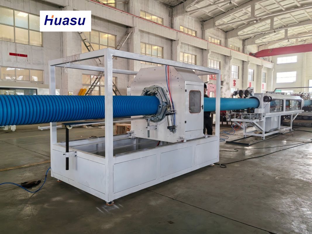 Машина для труб из ПВХ с диаметром труб 32-1600 мм с двойным слоем спиральной коэкструзии и системой PLC Siemens