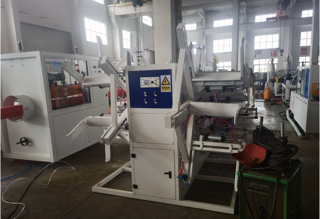 Настраиваемая двойная стеновая стружная труба экструзионная линия для канализации 40cr литьевой формы