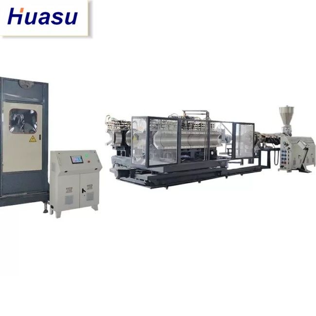 Линия экструзии труб DWC с диаметром труб 32-1600 мм, производительностью 60-2000 кг/ч и технологией Siemens PLC