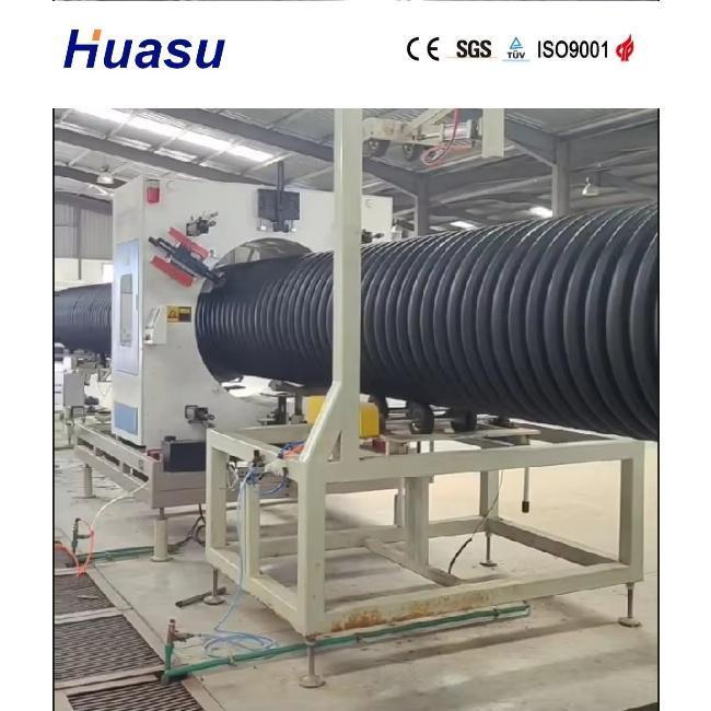 Линия экструзии труб DWC с диаметром труб 32-1600 мм, производительностью 60-2000 кг/ч и технологией Siemens PLC для высокой эффективности