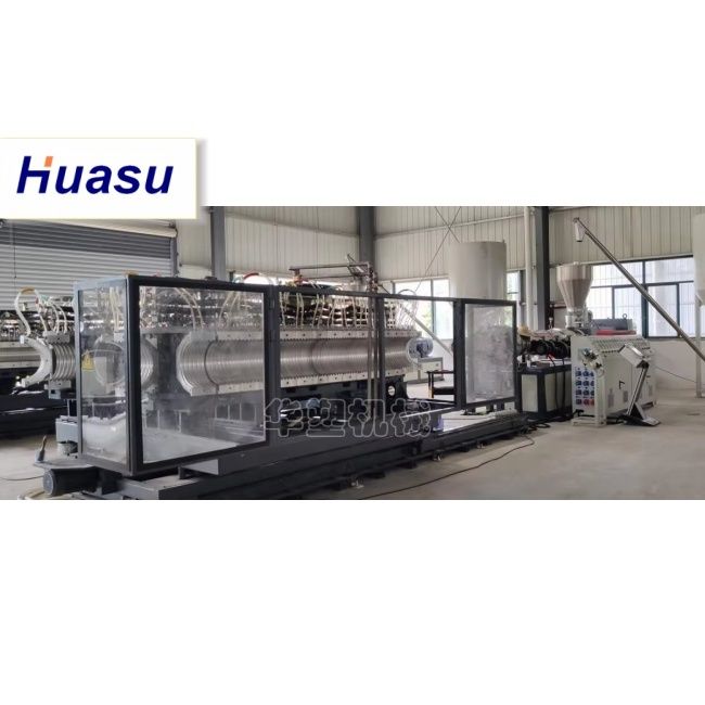 Линия экструзионной трубы водоохлаждения DWC для PE PVC MPP материала с диаметром резки 32-1600 мм