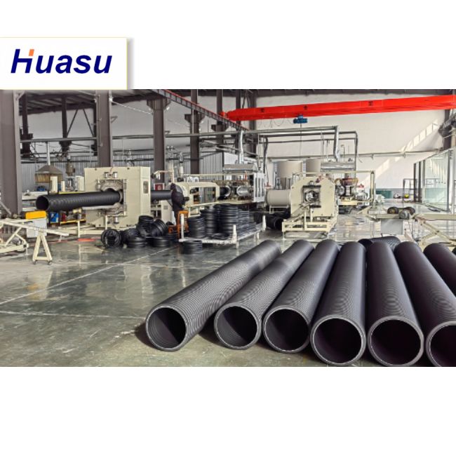 Линия экструзии труб DWC с диаметром резки 32-1600 мм, режимом расширения Belling-on-line и технологией Siemens PLC