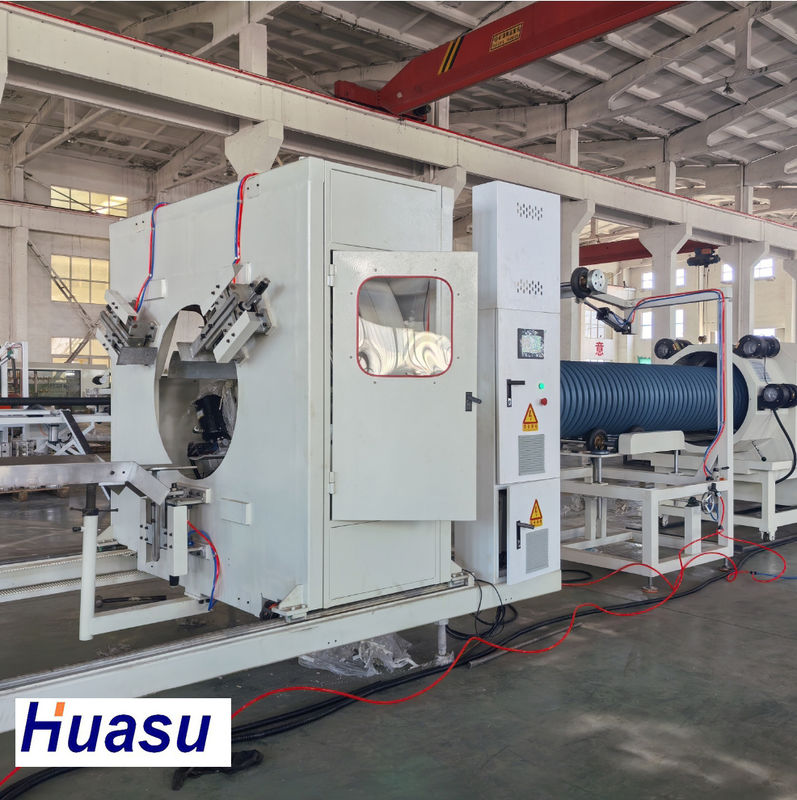 Линия экструзии гофрированной трубы с двойными стенками с основными электрическими компонентами Siemens и методом водяного охлаждения