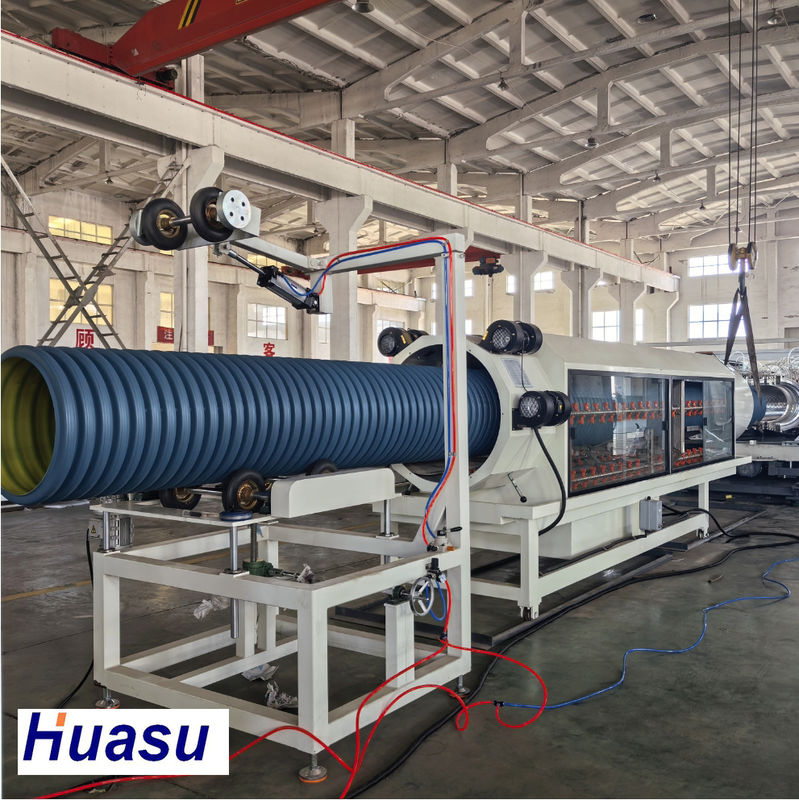 Линия экструзионной трубы с двойной стенкой для PE PP PVC 380V специальное напряжение