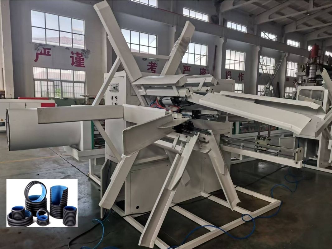 Линия экструзии гофрированной трубы с двойной стенкой для электродвигателя переменного тока WEG, минимальный диаметр 63 мм