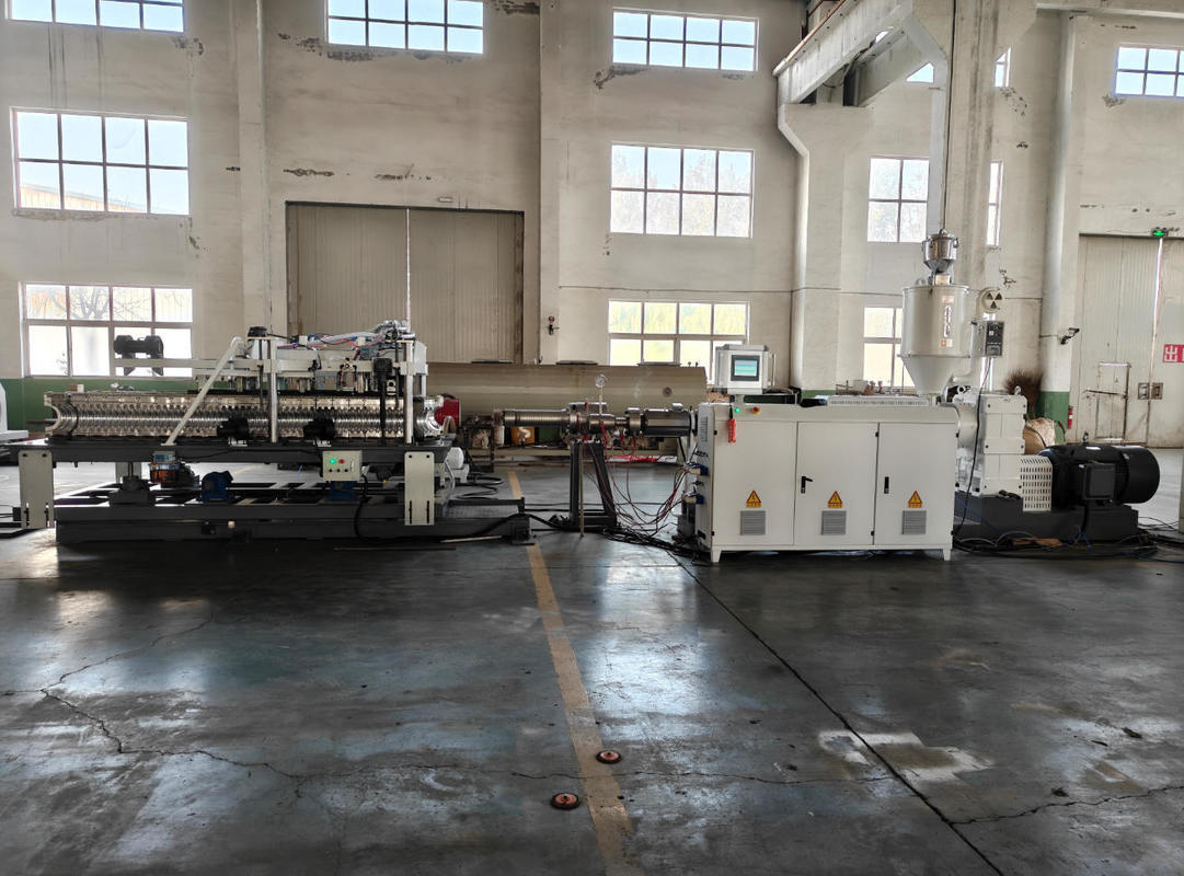 Automatic Processing Single Wall Corrugated Pipe Extrusion Line with Deep Screw Channel for High-Quality Plastic Pipe Production