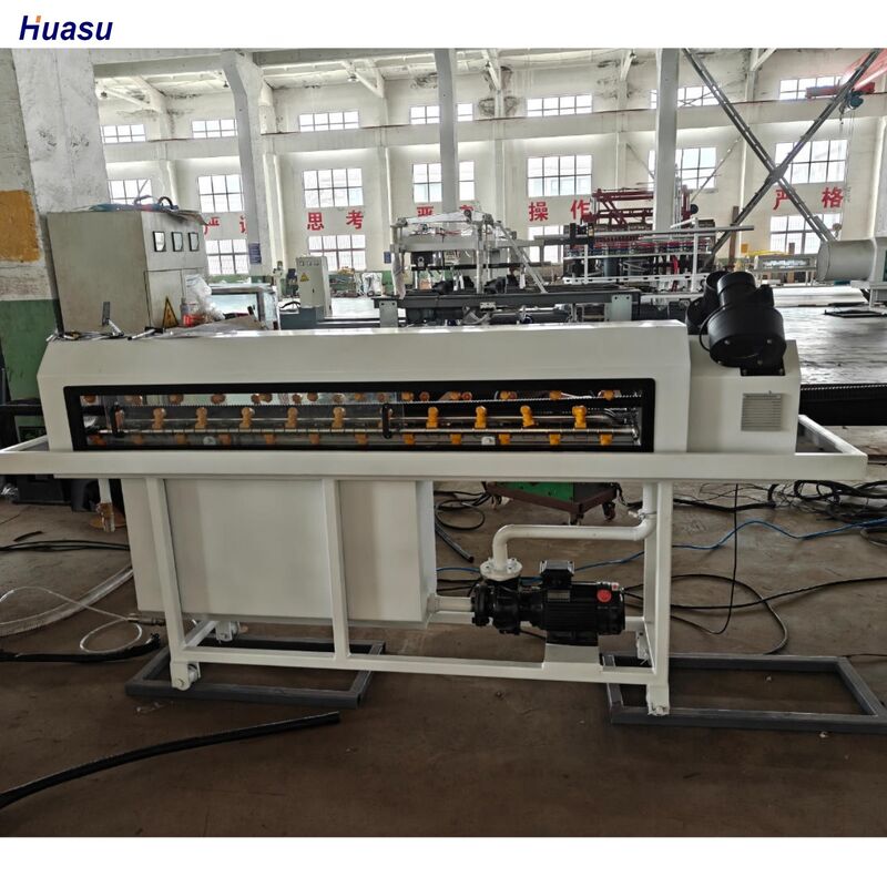 Линия экструзии гофрированных труб с одинарной стенкой, управляемая ПЛК, с глубиной азотирования ствола 0,4–0,7 мм и электрическими компонентами Schneider/Siemens