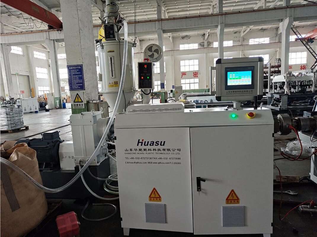 Полностью автоматическая линия экструзии гофрированных труб Siemens Motor с максимальным диаметром трубы 110 мм