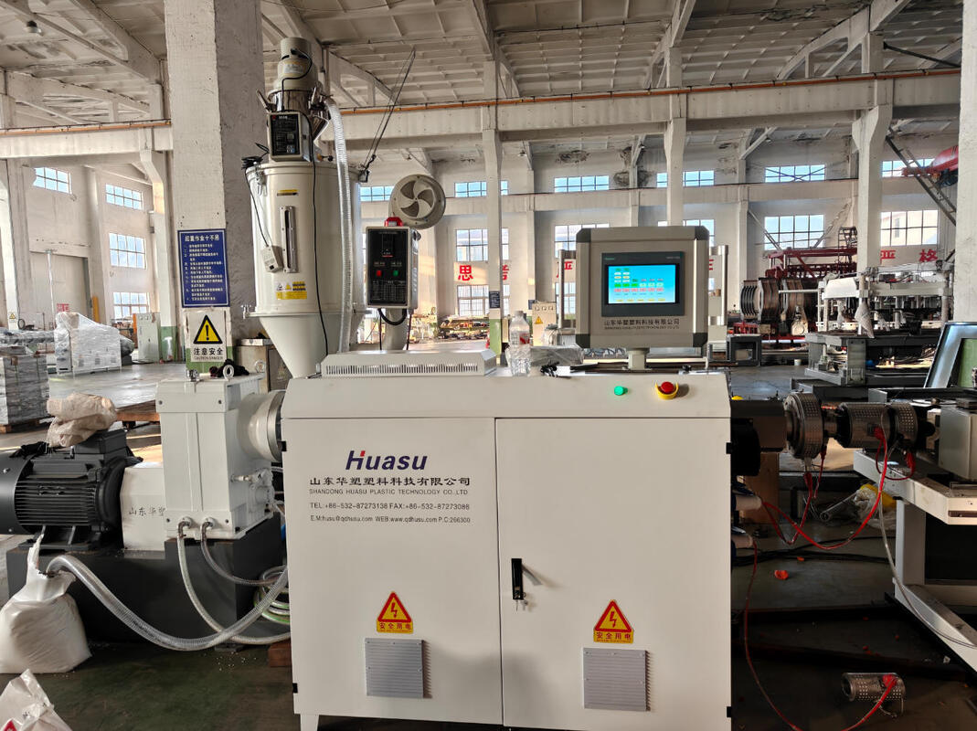 Линия экструзирования двойной стены гофрированной трубы с основными электрическими частями Siemens и формой из алюминиевого сплава для производства труб DWC