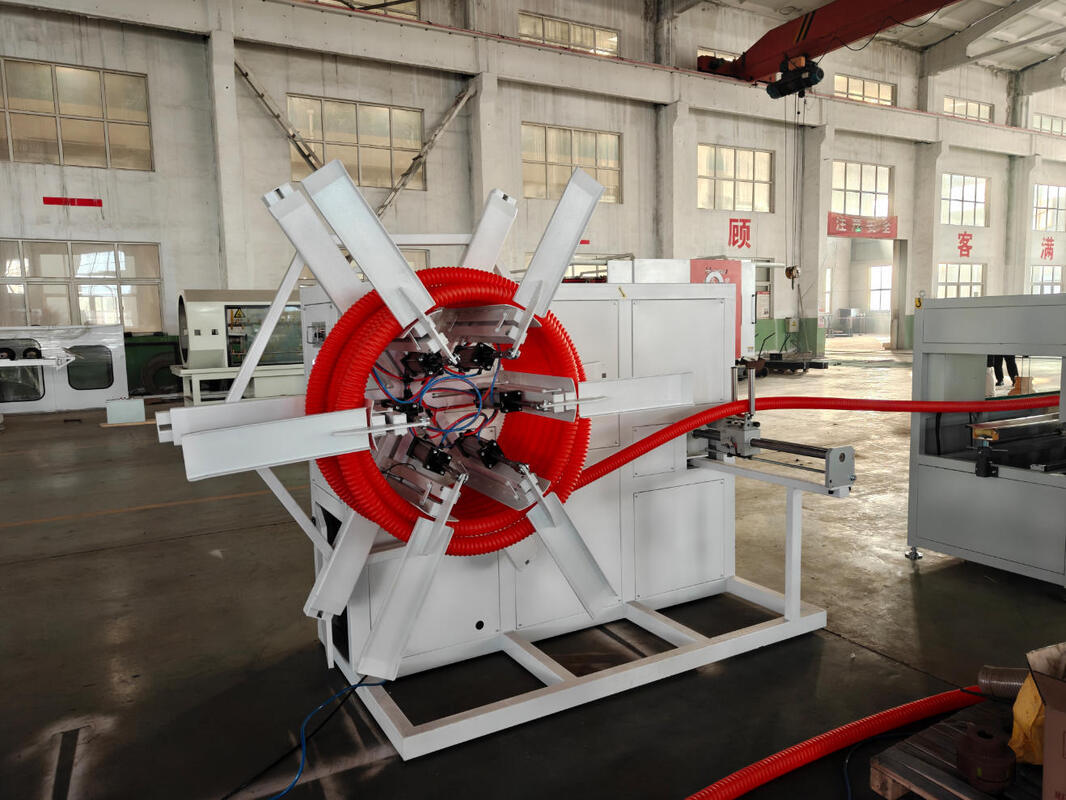 Автоматическая линия экструзии двухстенных гофрированных труб с электрическими компонентами Siemens и алюминиевой формой