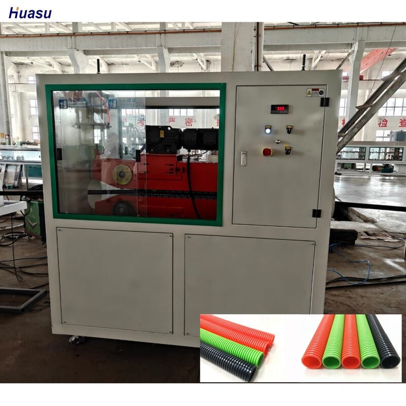 Высокоточная линия экструзии гофрированных труб с одним слоем стенки с датчиком температуры и двигателем Siemens для точного производства