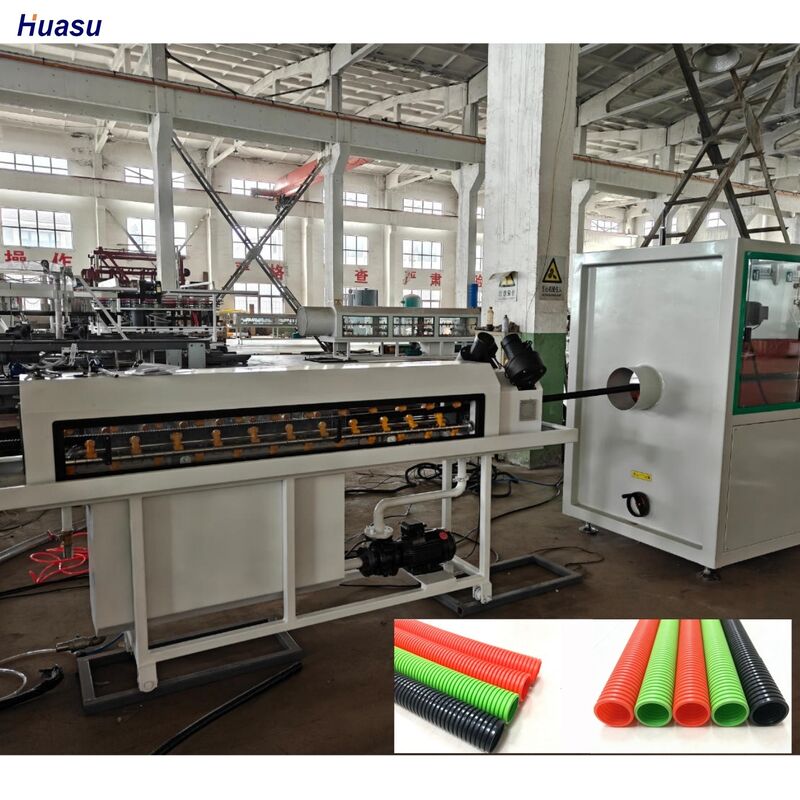 Экструзионная линия для гофрированных труб с дистанционным управлением, оснащенная основной электрикой Siemens Schneider и материалом цилиндра 38CrMoAlA