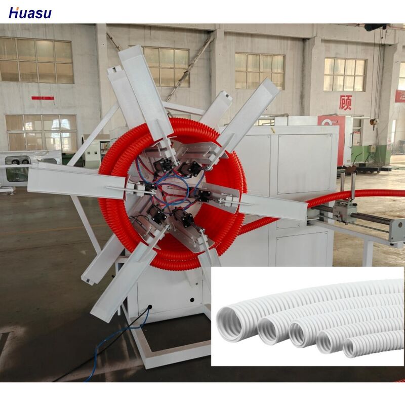 Линейка производства волнистых труб с дистанционным управлением PLC, предназначенная для бесшовного и последовательного выпуска труб