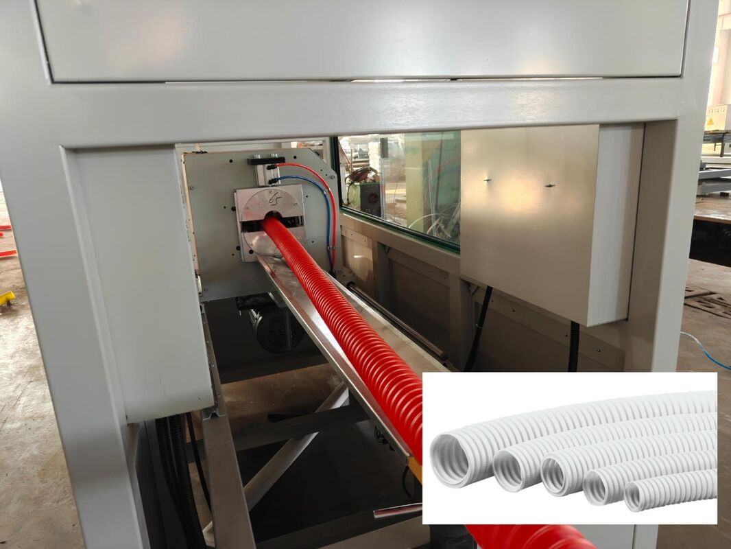 Водяное охлаждение Одностенная стружная труба экструзионная линия с одним питанием и 1 набор стружников, обеспечивающих стабильный производственный процесс