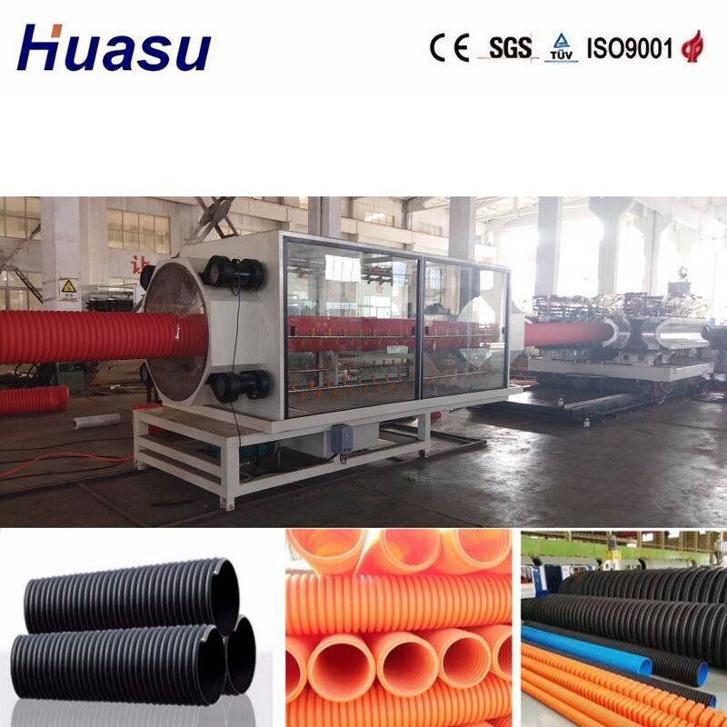32mm-1600mm Inner Diameter Double Wall Corrugated Pipe Extrusion Line with Siemens PLC Control for High Productivity