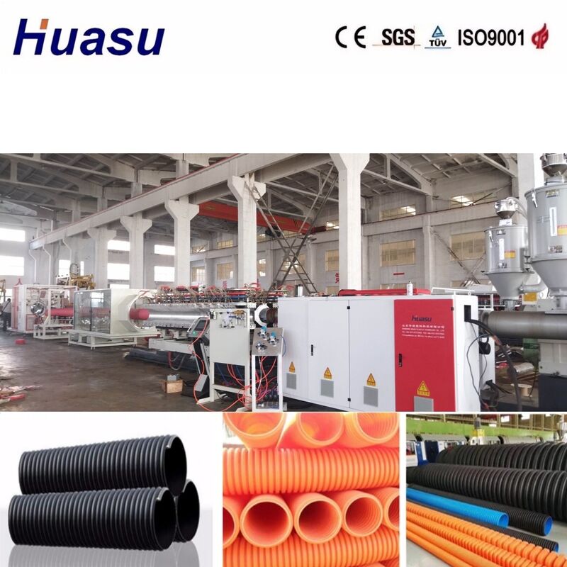 32-1600mm Pipe Diameter Double Wall Corrugated Pipe Extrusion Line with Siemens PLC Control and 100-3000kg/h Output Capacity