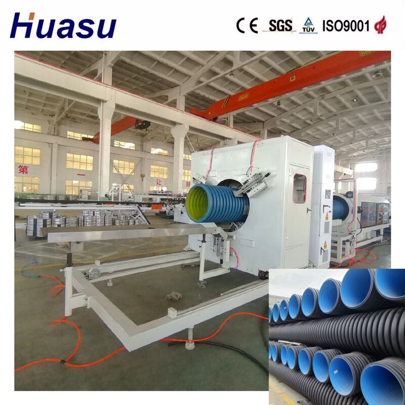 Телекоммуникационная электрическая кабель Пластиковая HDPE двойная стена гофрированная труба экструзионная машина