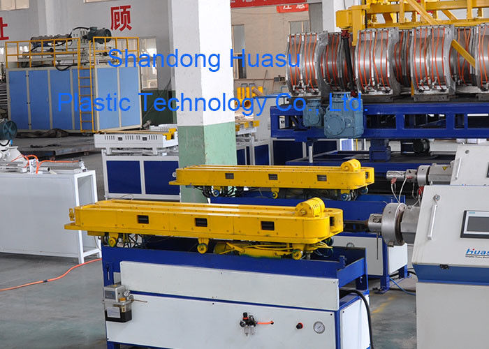 труба из волнистого листового металла PP PE 25m/Min одностеночная делая быстрый ход машины