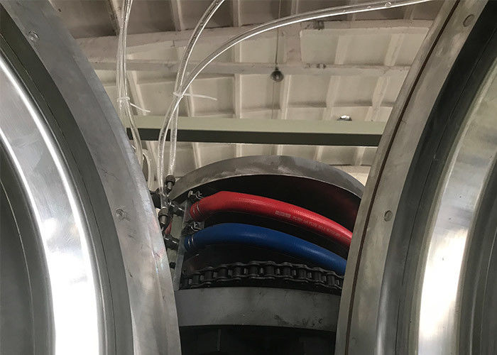 Линия трубы из волнистого листового металла стены пластиковой машины штранг-прессования трубы HDPE PVC PP PE двойная