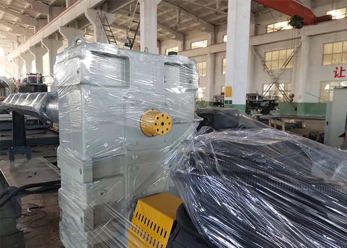 Линия штранг-прессования трубы из волнистого листового металла стены PE/PP/PVC одиночная двойная с на линией Belling