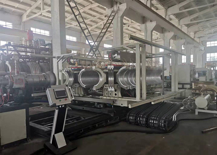Штрангпресс трубы из волнистого листового металла стены высокоскоростного PE PP одностеночный двойной делая машину