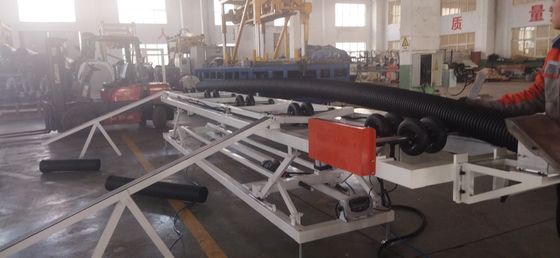 Water or Air Cooling Double Wall Corrugated Pipe Extrusion Line with Siemens Main Electrical Parts and HV>940 Barrel Hardness