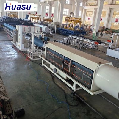 Professional Double Wall Corrugated Pipe Extrusion Line with 60-2000kg/h Capacity, Siemens PLC System, and Online Belling