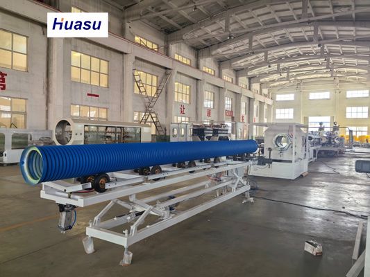 Customizable PVC Corrugated Pipe Manufacturing Line with 60-2000kg/h Capacity and 32-1600mm Pipe Diameter for Online Belling