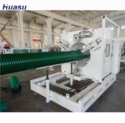 DWC Pipe Extrusion Line with 32-1600mm Cutting Diameter Featuring Siemens PLC Technology and Online Belling for PVC PE MPP PA HDPE Corrugated Pipes