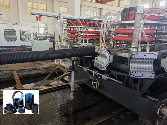 Double Wall Corrugated Pipe Extrusion Line with 38crmoaia Screw Barrel