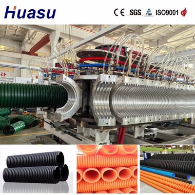 Energy Saving DWC Pipe Extrusion Line with 60-2000kg/h Capacity and 32-1600mm Pipe Diameter for High Productivity